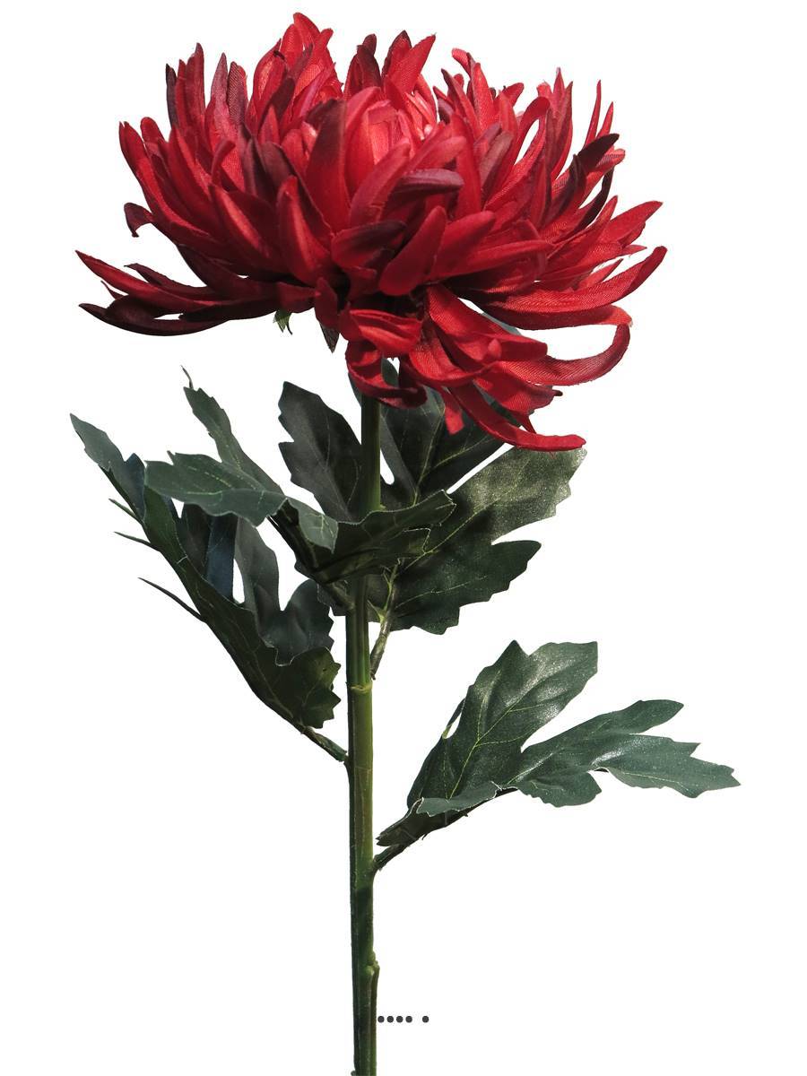 Artificielles - Chrysanthème artificiel, H 63 cm Vermillon - BEST - couleur: Vermillon - Imagen 3