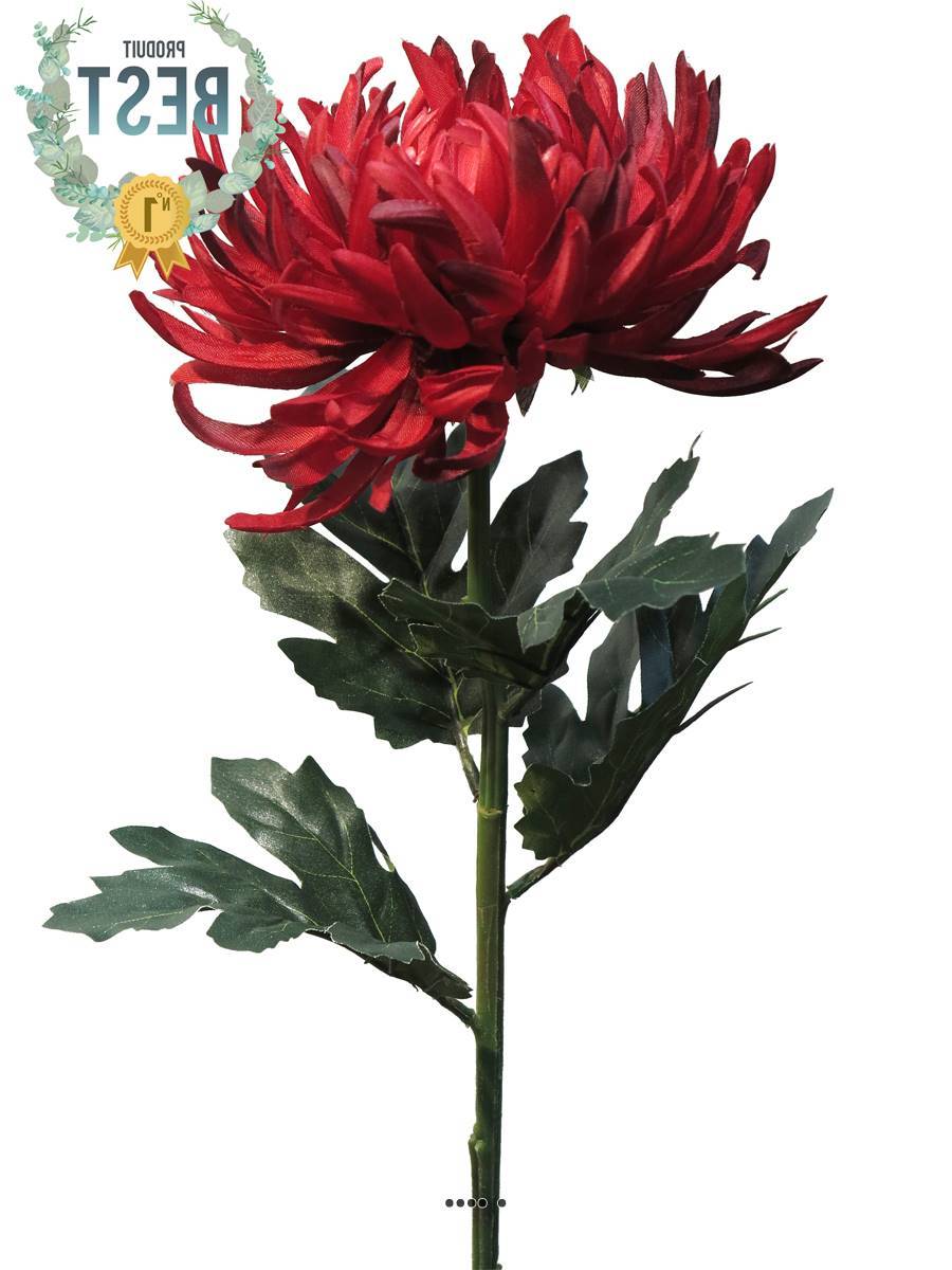 Artificielles - Chrysanthème artificiel, H 63 cm Vermillon - BEST - couleur: Vermillon - Imagen 1