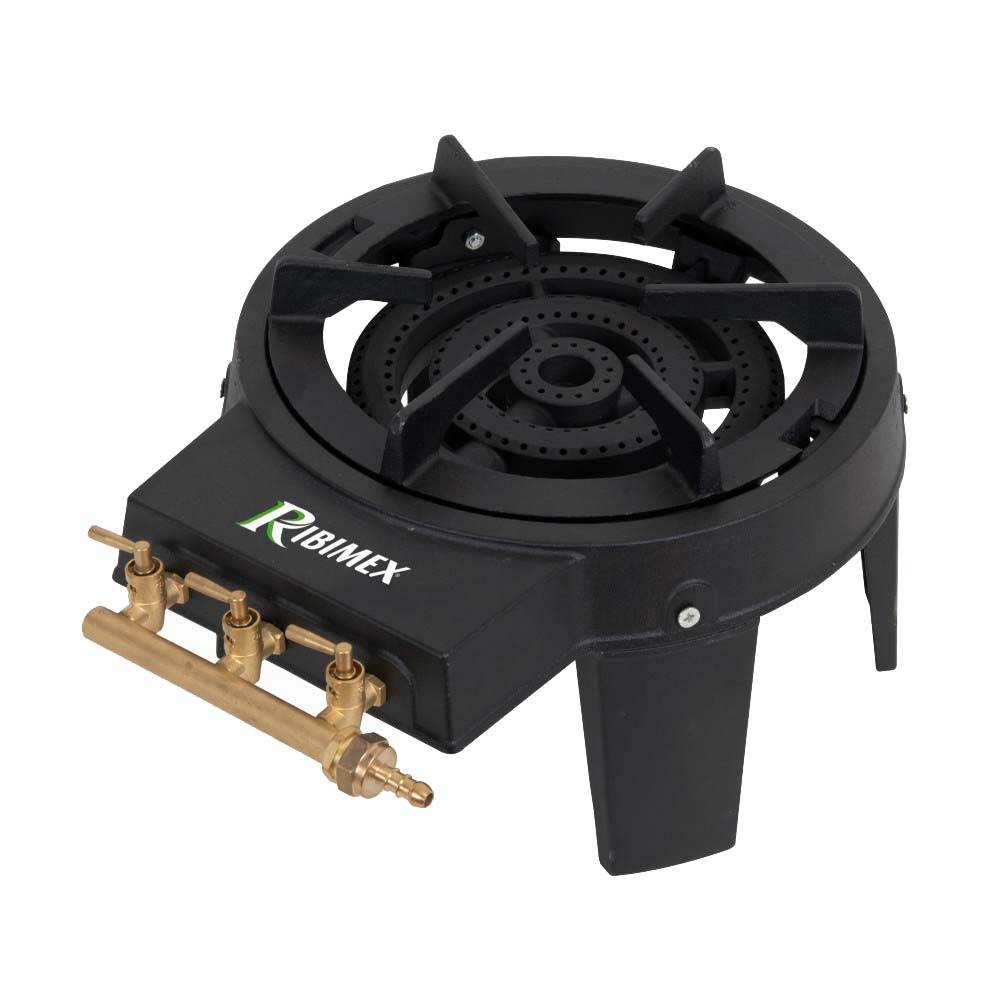 Ribimex - Réchaud gaz 3 feux 9000 W 4 pieds propane et butane - Imagen 1