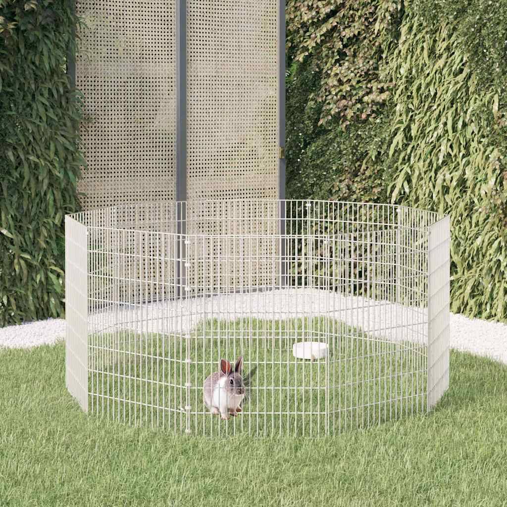 Vidaxl - Enclos d'animaux en liberté 10 panneaux 54x80 cm fer galvanisé vidaXL 171579 - Imagen 1