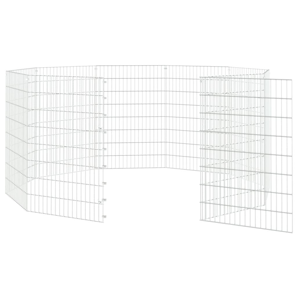 Vidaxl - Enclos d'animaux en liberté 10 panneaux 54x80 cm fer galvanisé vidaXL 171579 - Imagen 9