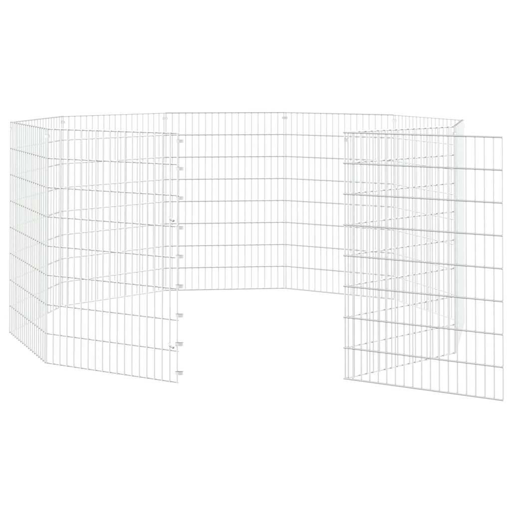 Vidaxl - Enclos d'animaux en liberté 10 panneaux 54x80 cm fer galvanisé vidaXL 171579 - Imagen 6