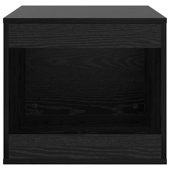 Cache Litière Rectangulaire Bois Noir 59cm pour Grand Chat Spacieux Sûr - ComfortXL Outdoor Living - Image 2