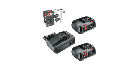 Bosch - Starter Set 18V - BOSCH VERT - 2 batteries 18V 2,5 Ah + chargeur - 1600A031T5