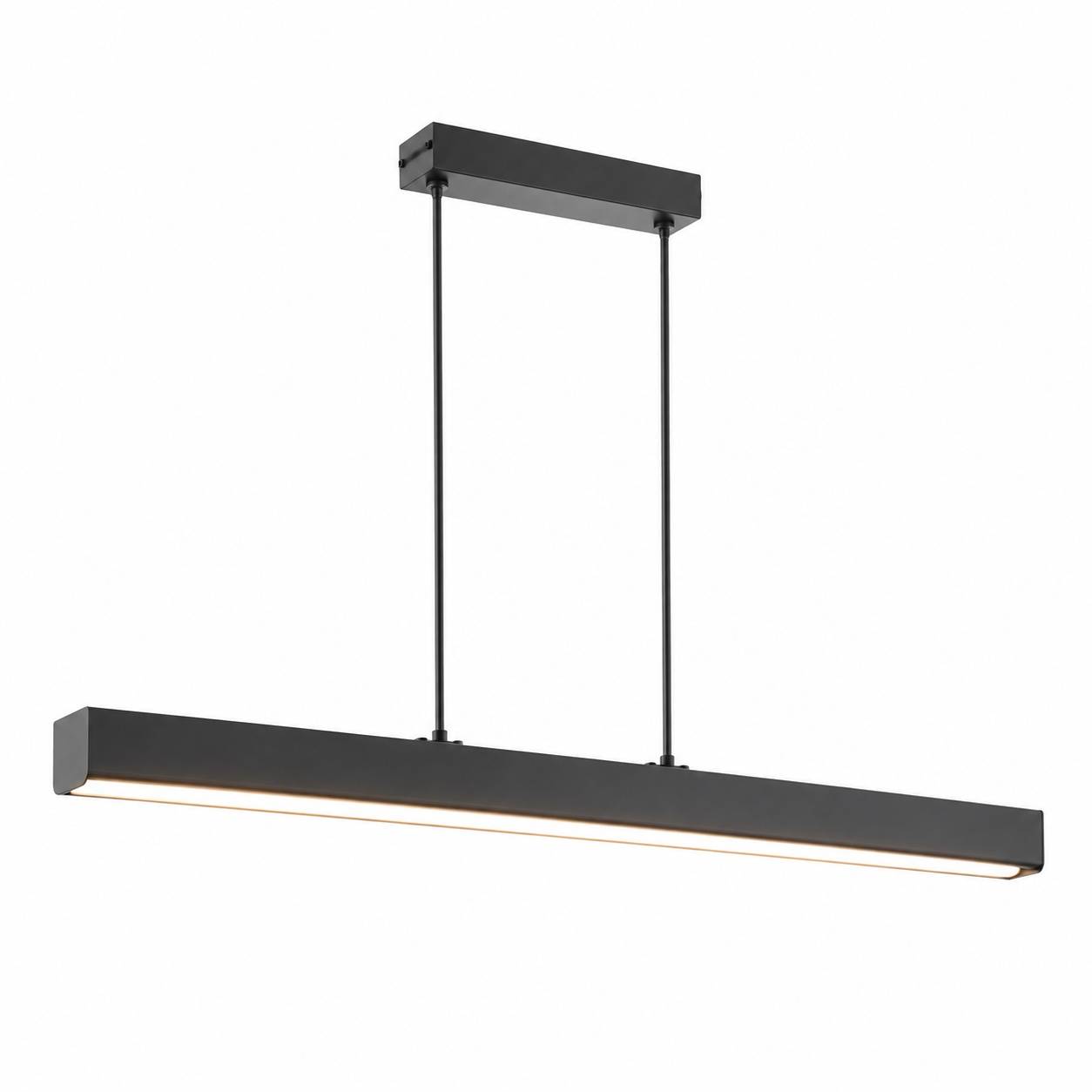 Suspension LED Dimmable Noire 100cm 36W Hauteur Reglable