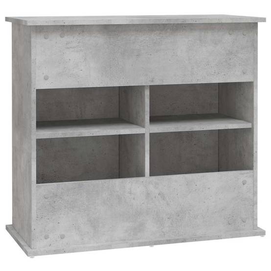Support Aquarium Compact Rangement Fermé Style Industriel Gris Béton 81 cm - ComfortXL Outdoor Living - Image 8