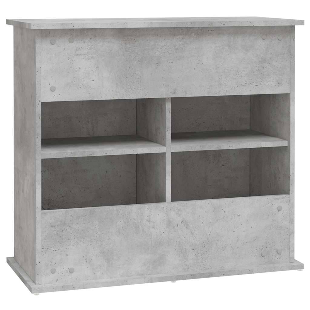 Support Aquarium Compact Rangement Fermé Style Industriel Gris Béton 81 cm - ComfortXL Outdoor Living - Image 8