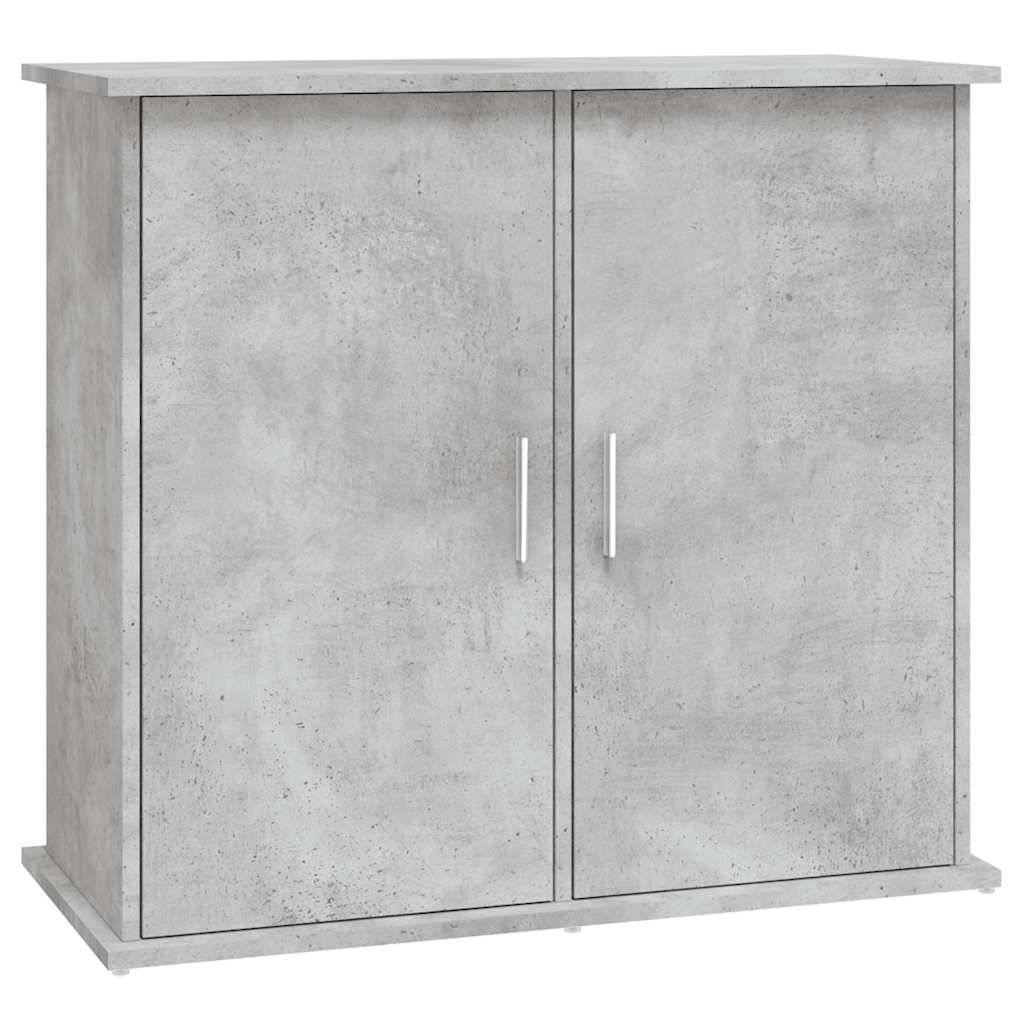 Support Aquarium Compact Rangement Fermé Style Industriel Gris Béton 81 cm - ComfortXL Outdoor Living - Image 2
