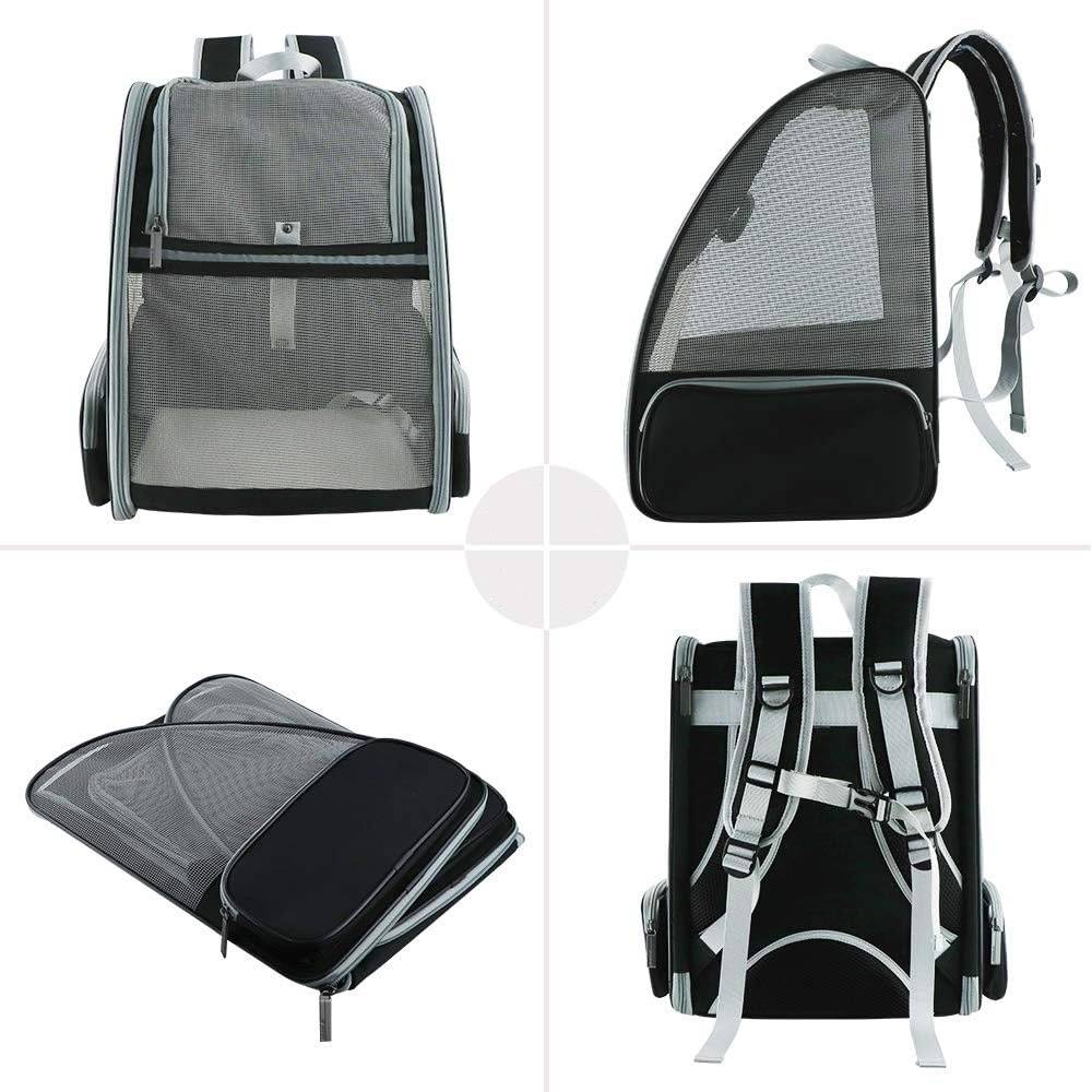 IntiMeg - Sac à dos pour animaux de compagnie noir IntiMeg - Image 3