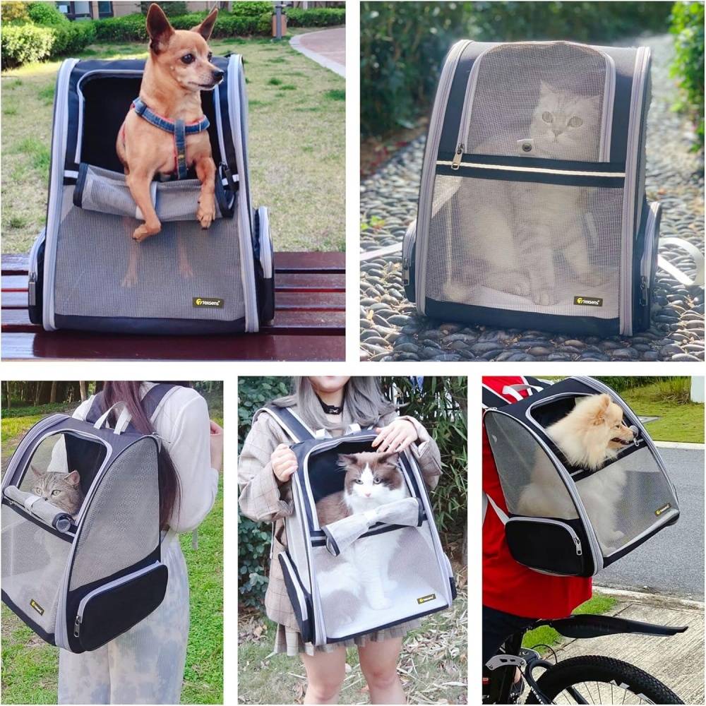 IntiMeg - Sac à dos pour animaux de compagnie noir IntiMeg - Image 2
