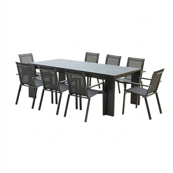 Wilsa Garden - Ensemble de jardin en aluminium 6/8P IBIZA avec 6 fauteuils - Imagen 2