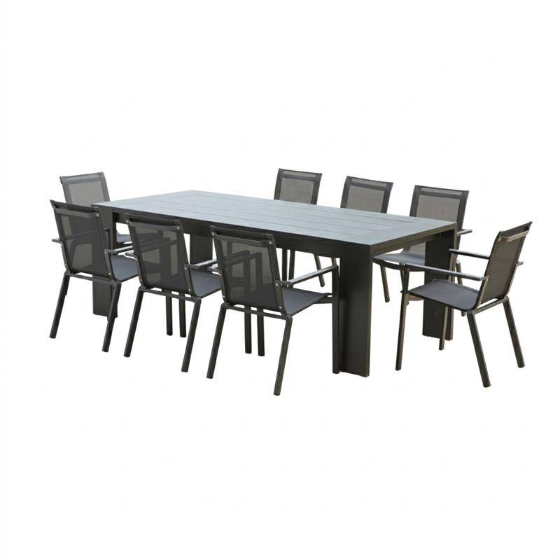 Wilsa Garden - Ensemble de jardin en aluminium 6/8P IBIZA avec 6 fauteuils - Imagen 2