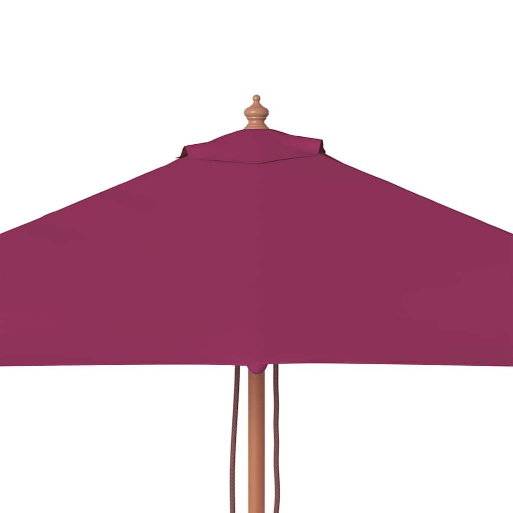 PANGIVO - Parasol extérieur avec mât en bambou, rouge bordeaux, 150 x 200 x 235 cm - PANGIVO - Image 7