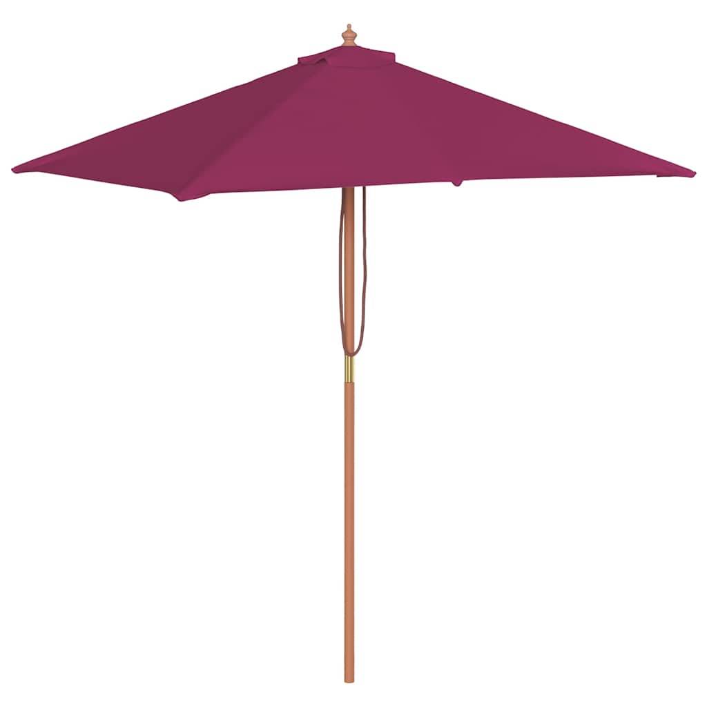 PANGIVO - Parasol extérieur avec mât en bambou, rouge bordeaux, 150 x 200 x 235 cm - PANGIVO - Image 2