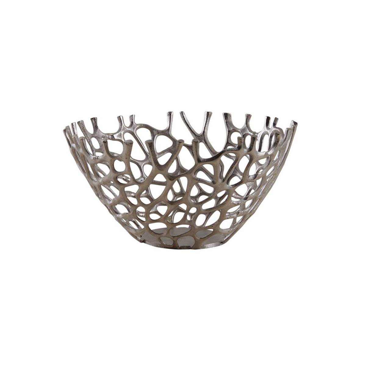 Aubry Gaspard - Corbeille en aluminium ajourée