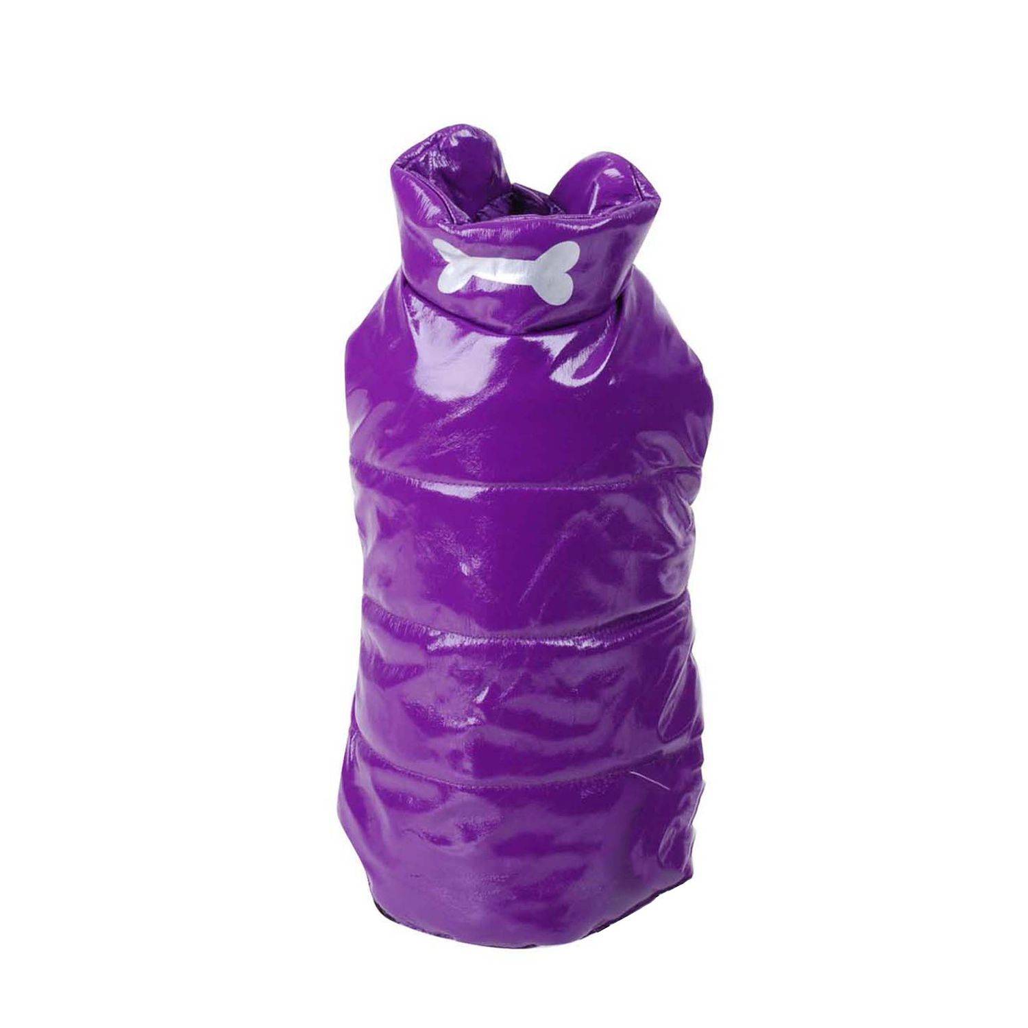 Sans Marque - Doudoune pour chien Os - Taille M - Violet - Dogi