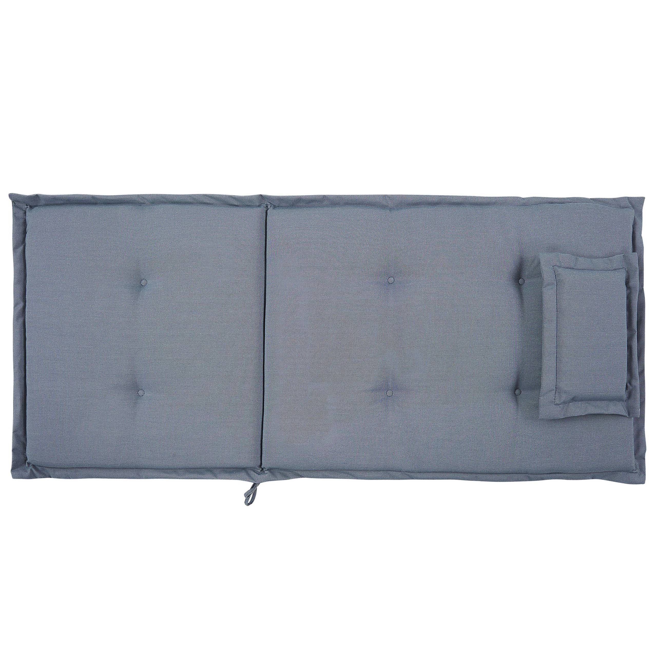 Beliani - Coussin d'assise d'extérieur Polyester Bleu JAVA/AMANTEA - Beliani - Imagen 5