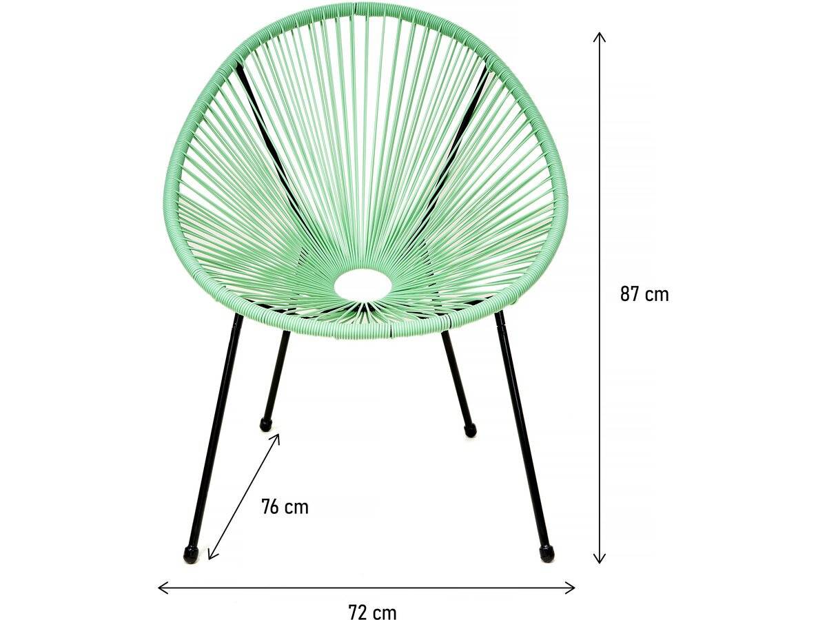 Lot De 2 Fauteuils De Jardin "ania" - Vert -habitat Et Jardin - Imagen 3