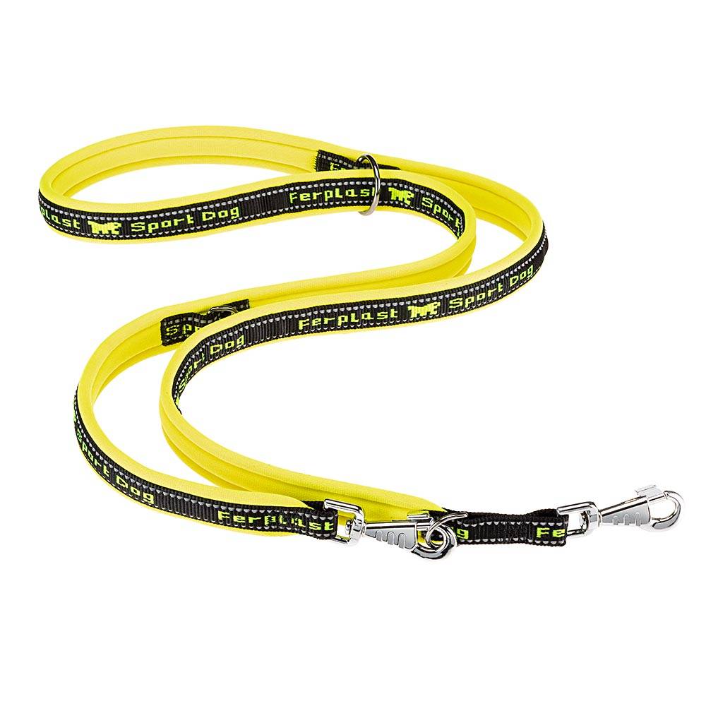 Ferplast - Ferplast Laisse chien SPORT DOG, Laisse de dressage pour chien taille moyenne, Poignée rembourrée, Mousqueton en métal, Coutures réfléchissantes, - Imagen 1