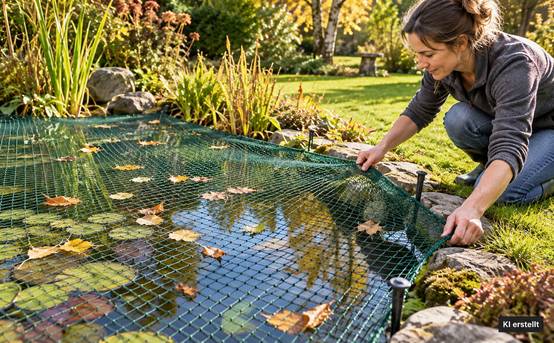 Aquagart - Filet de bassin 11 m x 8 m filet à feuilles, filet, filet de protection contre les oiseaux, robuste - Image 9