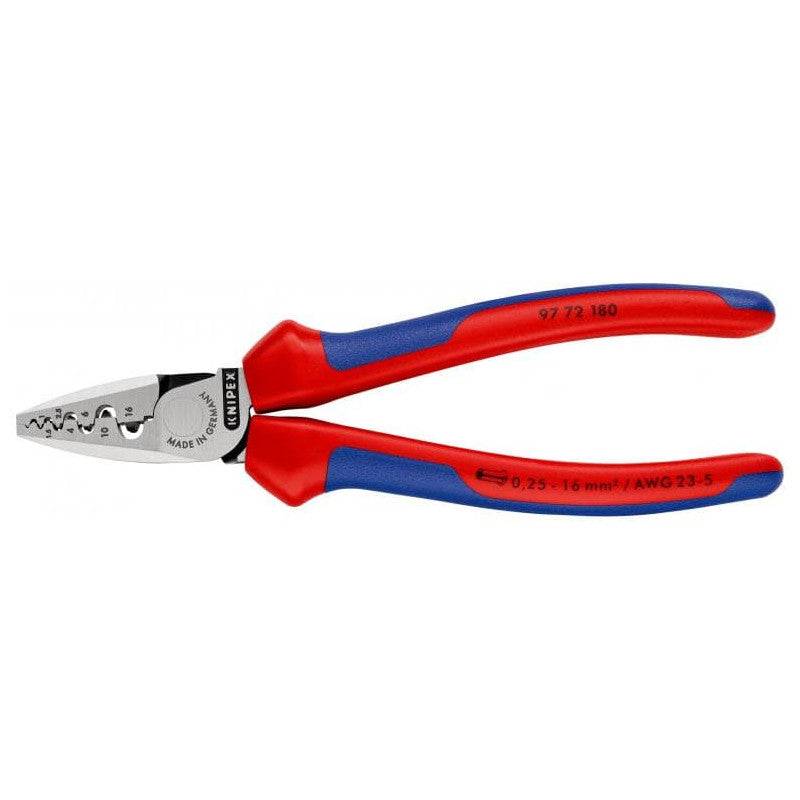 Knipex - Pince à sertir manuelle KNIPEX 97 72 180 180mm Knipex - Imagen 1