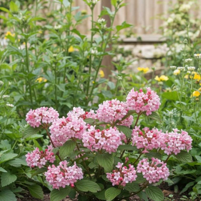 Viorne d'hiver Dawn, Viburnum à fleurs Rose/ - feuillage Caduc - Pot de 3L - 40/60 cm - Imagen 5