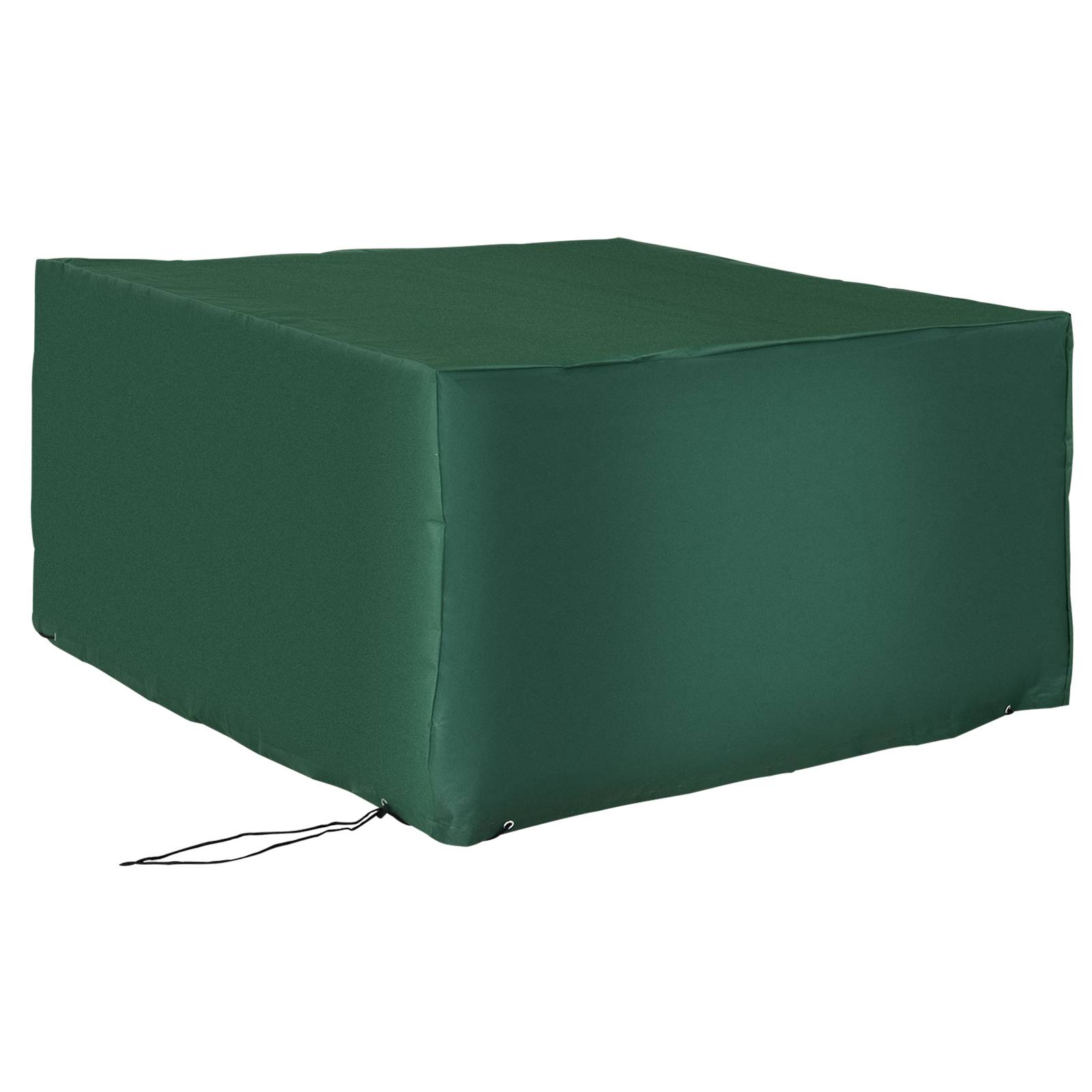 Housse de protection pour mobilier de jardin, tissu Oxford 600D, vert, 135 x 135 x 75 cm - Image 1