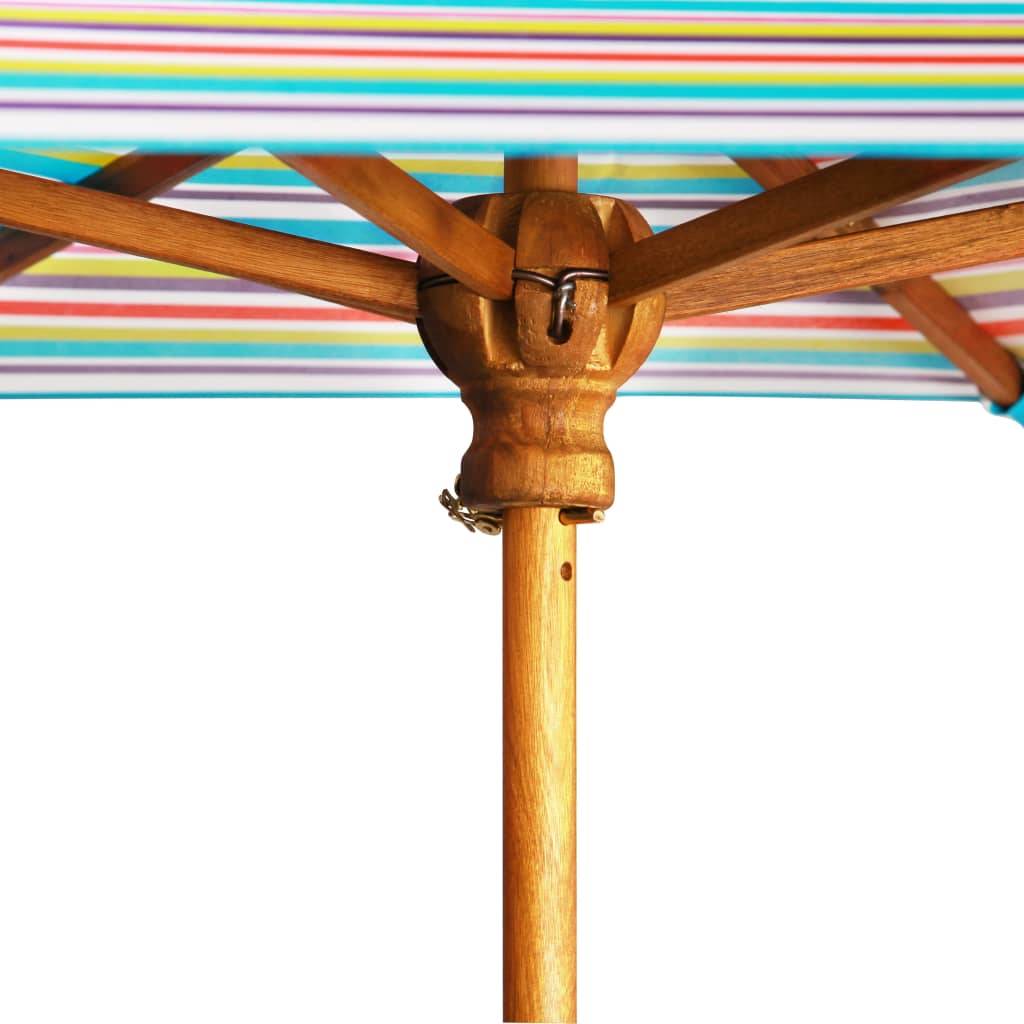 Vidaxl - Table à pique-nique et parasol enfants 79x90x60cm Acacia solide vidaXL 43990 - Imagen 4