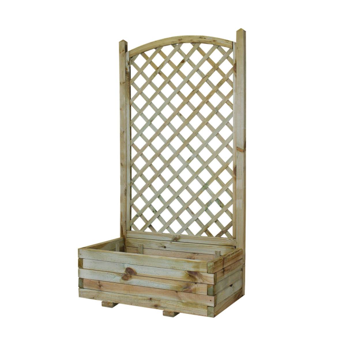 Jardinière + treillage en arc Chèvrefeuille - Cémonjardin - Image 1