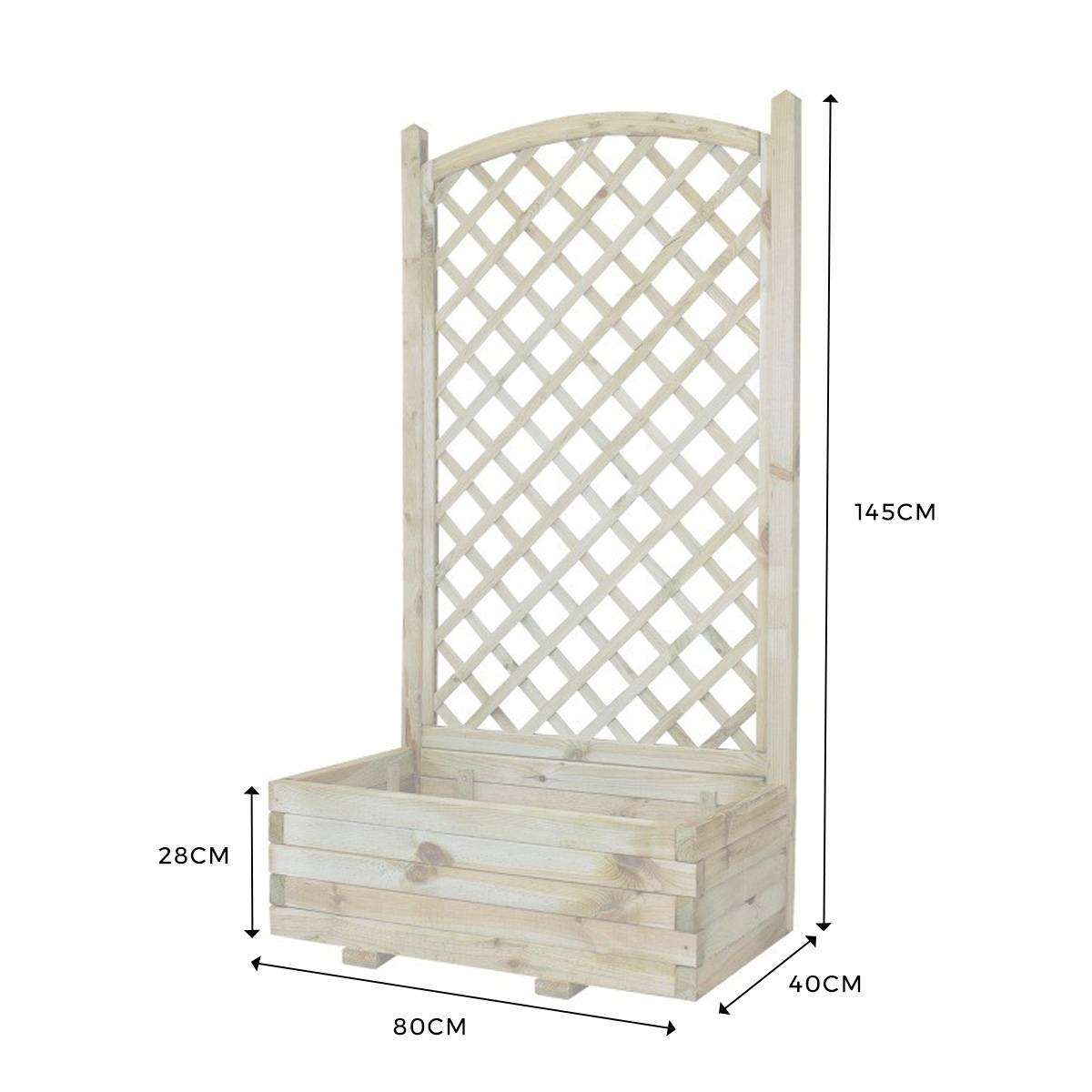 Jardinière + treillage en arc Chèvrefeuille - Cémonjardin - Image 3