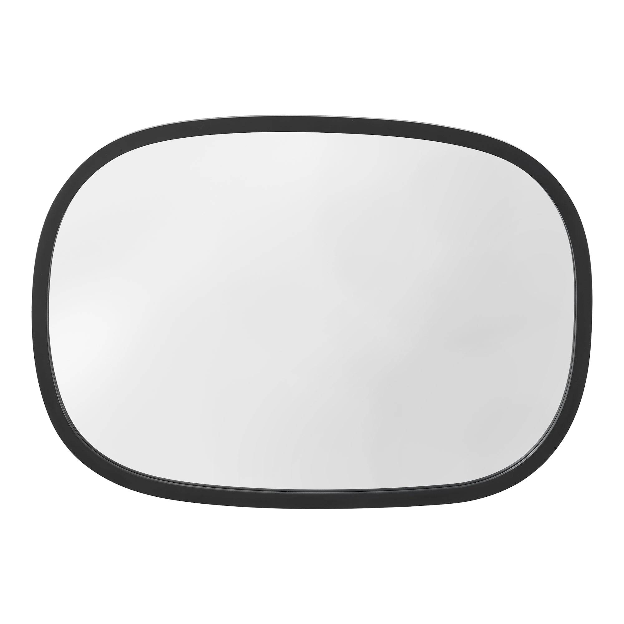 Helloshop26 - Miroir mural ovale 70 x 50 cm noir mat - Image 4