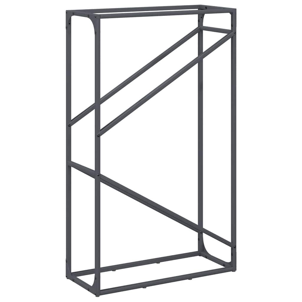 Porte-bûches vertical acier pour cheminée intérieur Anthracite 60x100 cm – ComfortXL Outdoor Living - Image 7