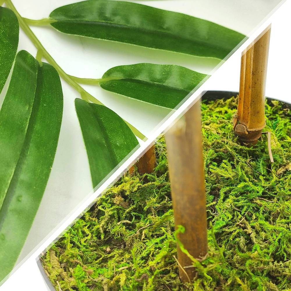 Terre Jardin - Bambou artificiel réaliste 60 cm Vert - Imagen 3
