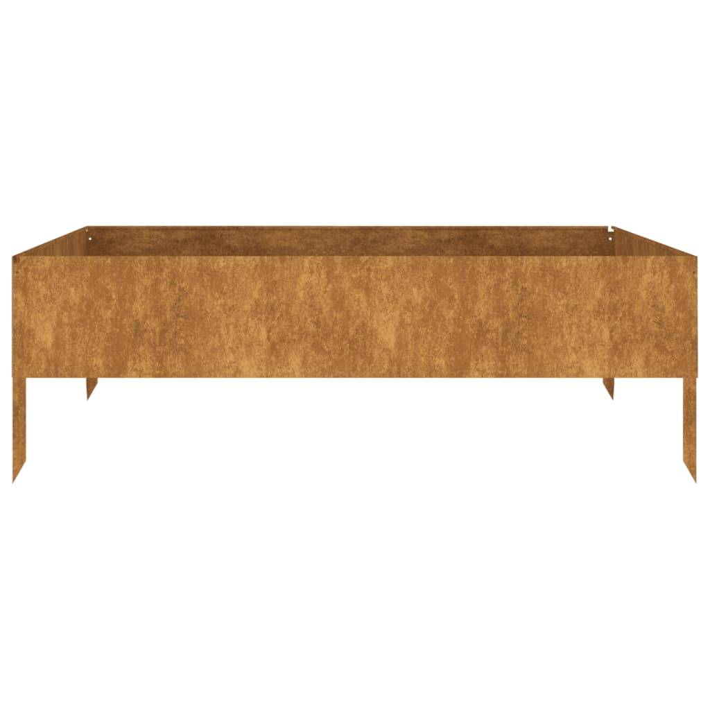 ComfortXL - Carré potager acier Corten pour jardin 100x100x33,5 cm – ComfortXL Outdoor Living - Image 3