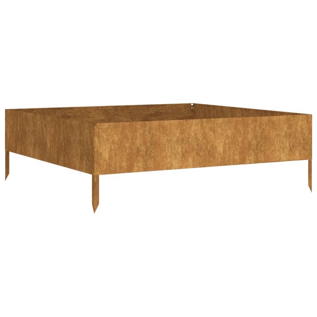 ComfortXL - Carré potager acier Corten pour jardin 100x100x33,5 cm – ComfortXL Outdoor Living - Image 2