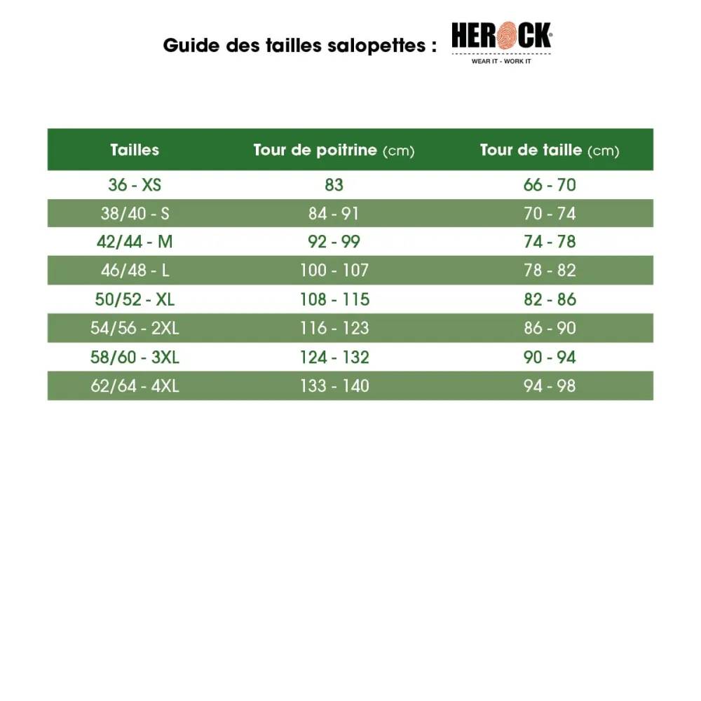 Herock - Salopette de travail Herock Ovius noire stretch 300 g/m² Herock Taille M - Image 7
