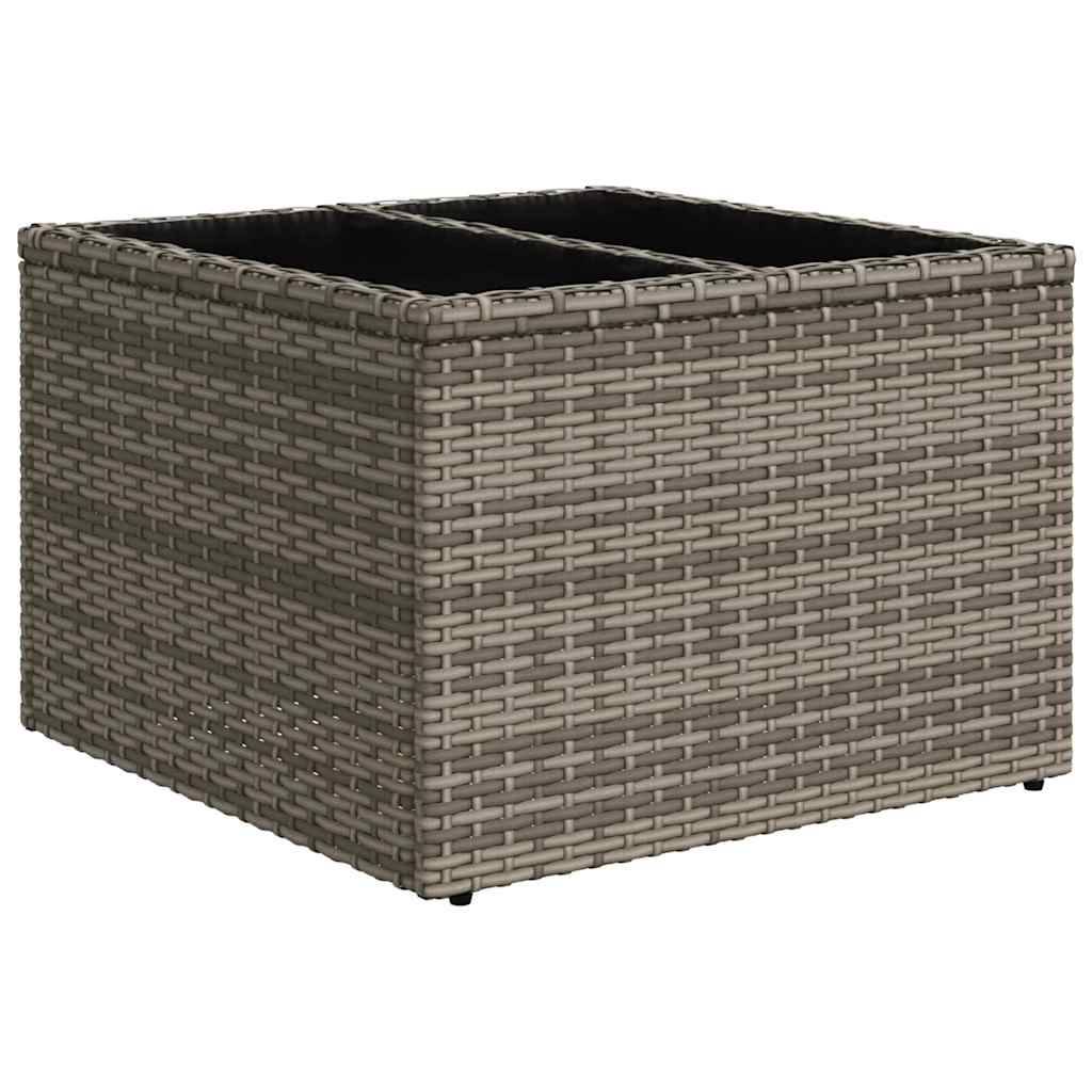Canapé Extérieur Spacieux 8 pcs Polyrotin avec Table et Sac Rangement Gris Contemporain – ComfortXL Outdoor Living - Image 7