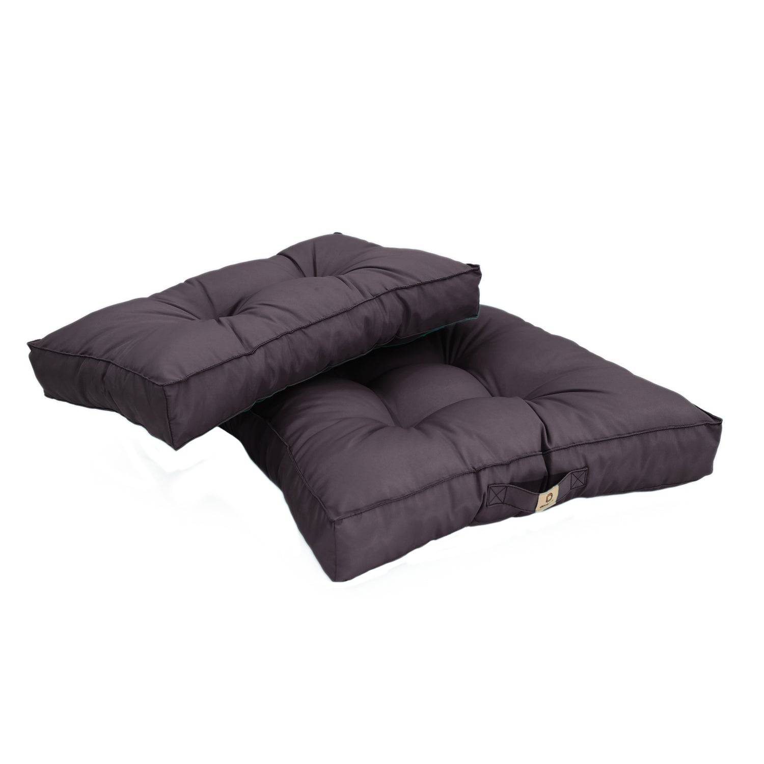 Coussins pour salon de jardin capitonné 60x60cm Gris carbone - Déco arts - Image 7