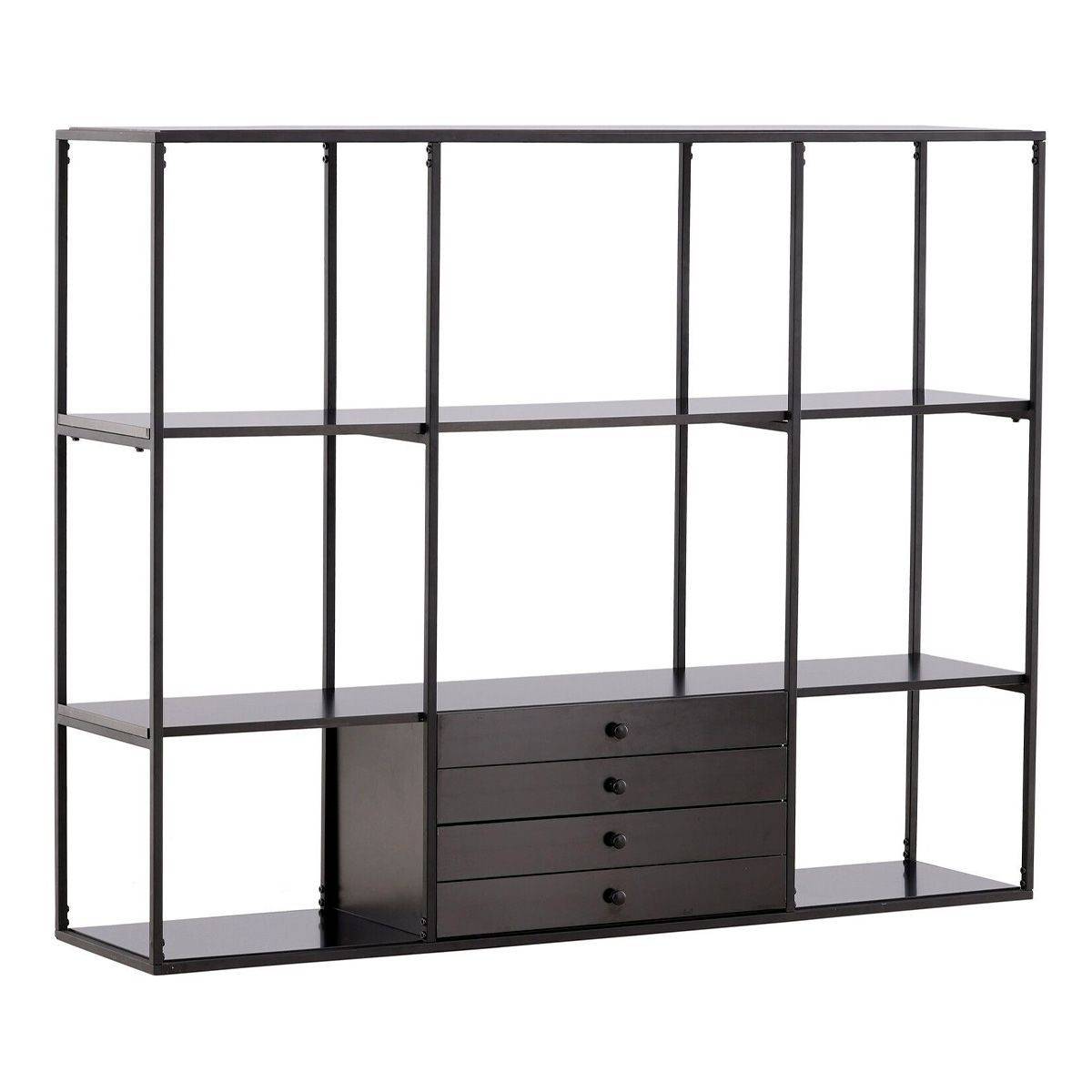 Étagère Design 4 Niveaux "Amaraillo" 150cm Noir - Image 1