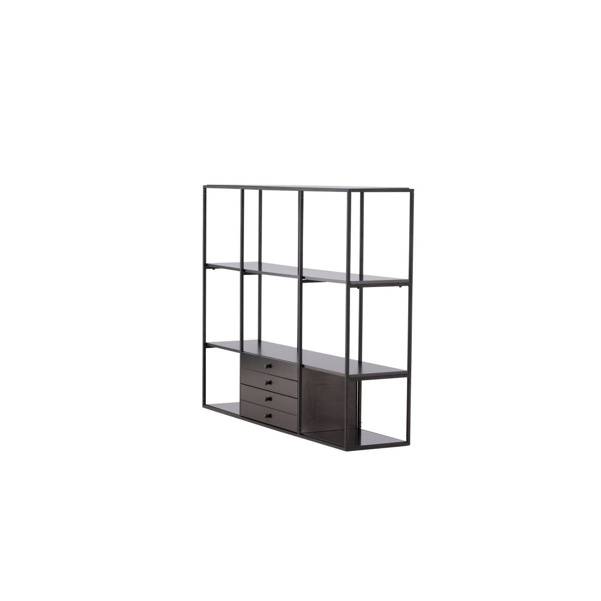 Étagère Design 4 Niveaux "Amaraillo" 150cm Noir - Image 5