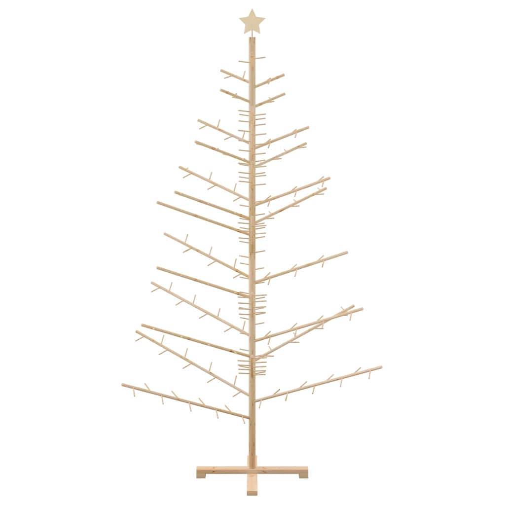 Vidaxl - Arbre de Noël en bois Naturel 210 cm Bois de pin massif vidaXL 42018058 - Image 6