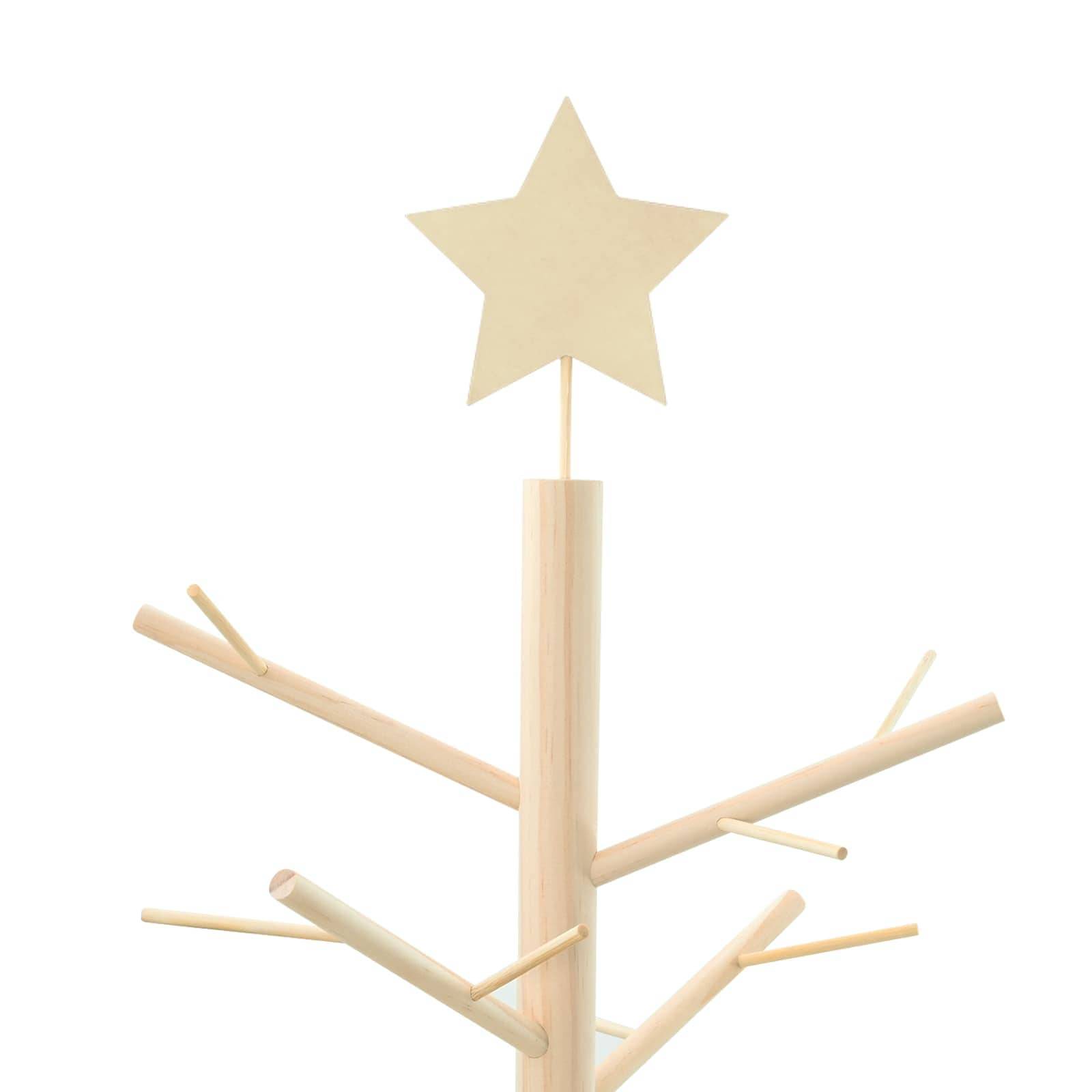 Vidaxl - Arbre de Noël en bois Naturel 210 cm Bois de pin massif vidaXL 42018058 - Image 9