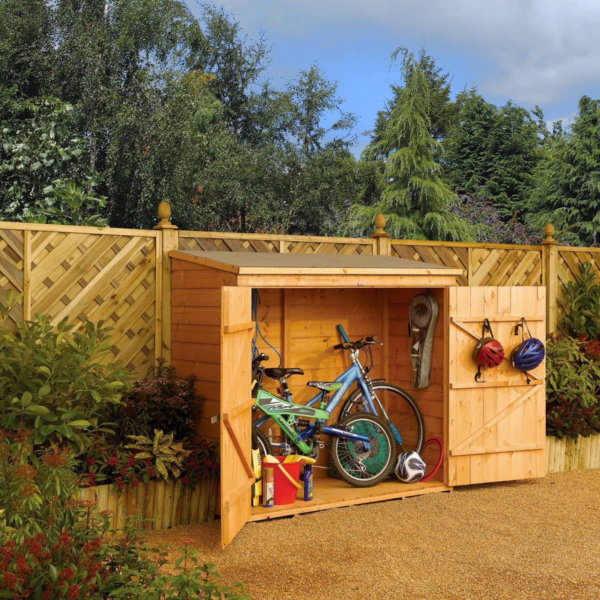 Abri à vélos en bois 1,50 m² - Rowlinson Garden Products - Imagen 1