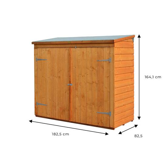 Abri à vélos en bois 1,50 m² - Rowlinson Garden Products - Imagen 4
