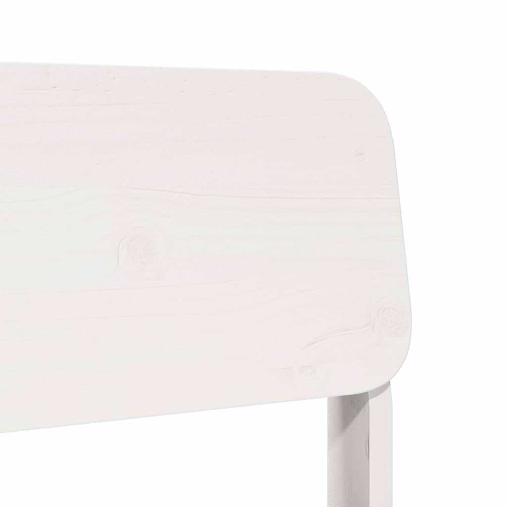 Lot de 2 Chaises de jardin - Chaises d'extérieur - Fauteuils de jardin blanc 60x52,5x72 cm bois massif pin - Image 8