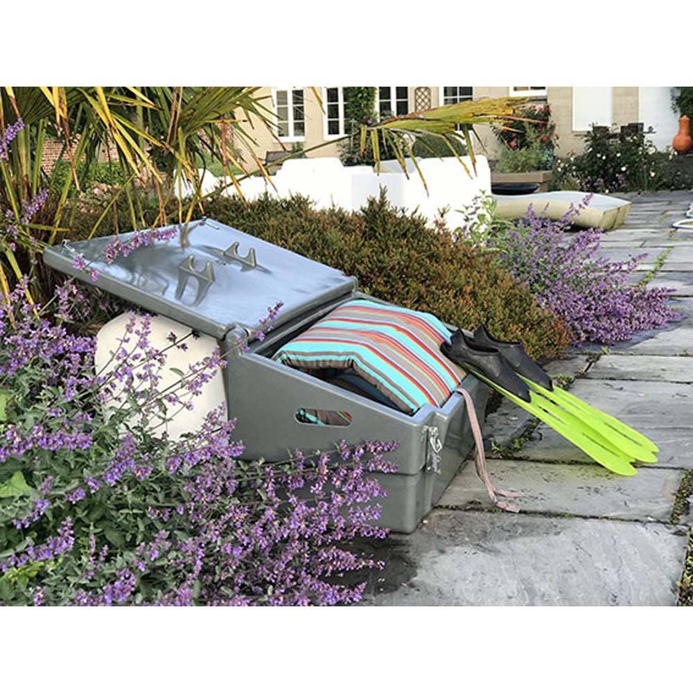 Coffre de jardin 100l avec grenouillères-plast'up rotomoulage - Imagen 3