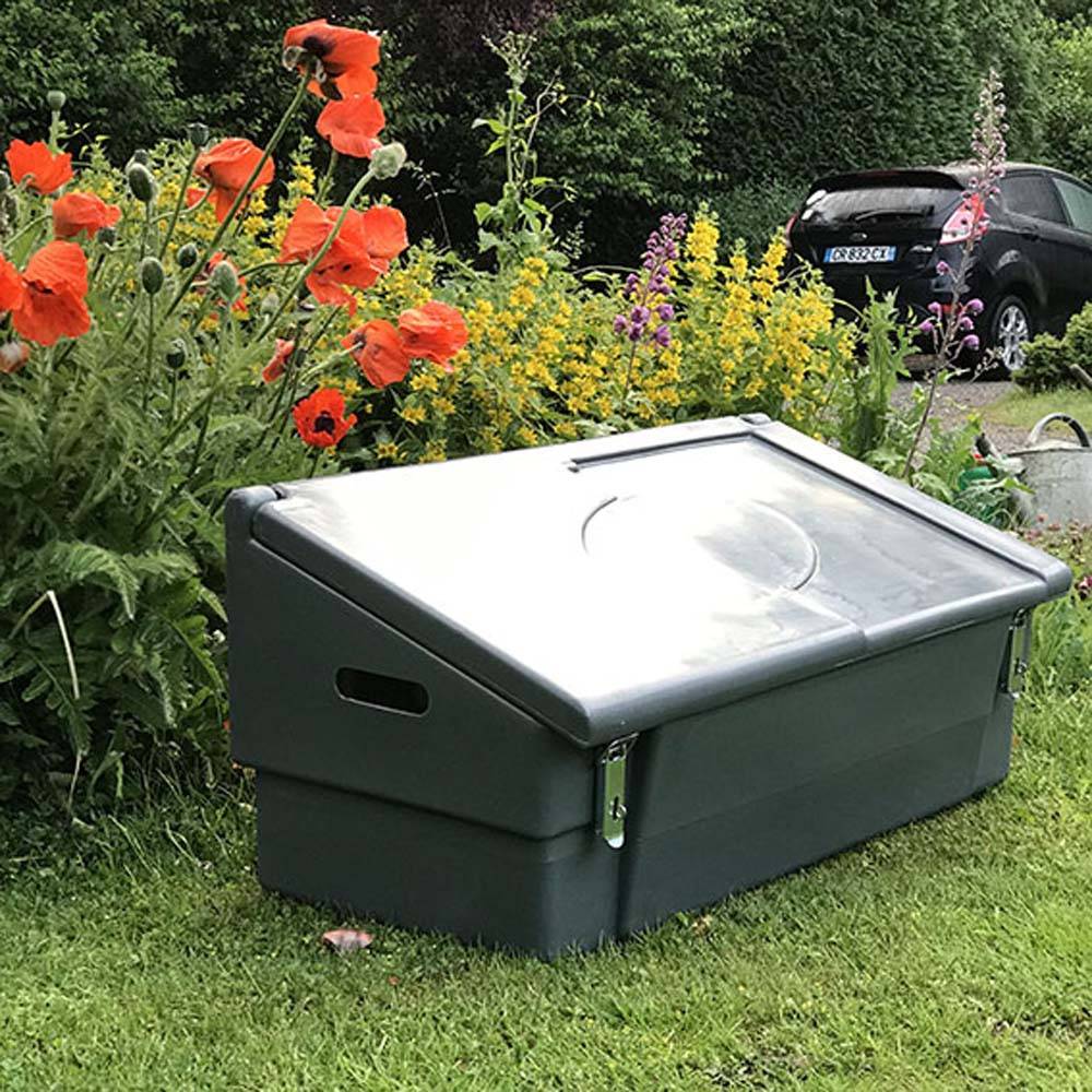 Coffre de jardin 100l avec grenouillères-plast'up rotomoulage - Imagen 2