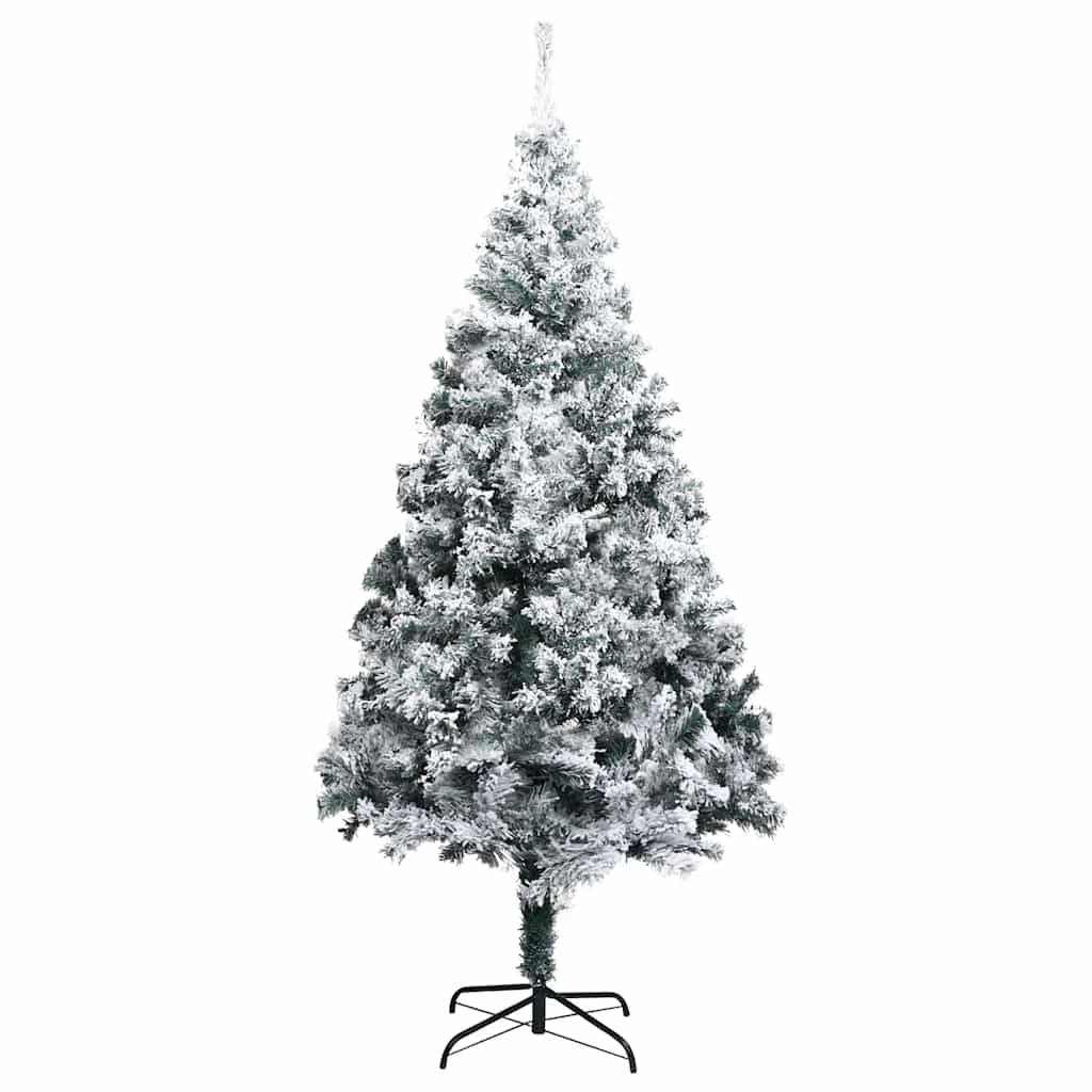 Vidaxl - Sapin de Noël artificiel Blanc 210 cm PVC, Acier et Plastique vidaXL 3396977 - Image 6