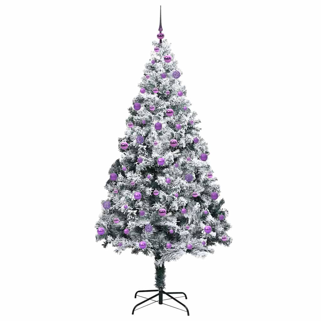 Vidaxl - Sapin de Noël artificiel Blanc 210 cm PVC, Acier et Plastique vidaXL 3396977 - Image 5