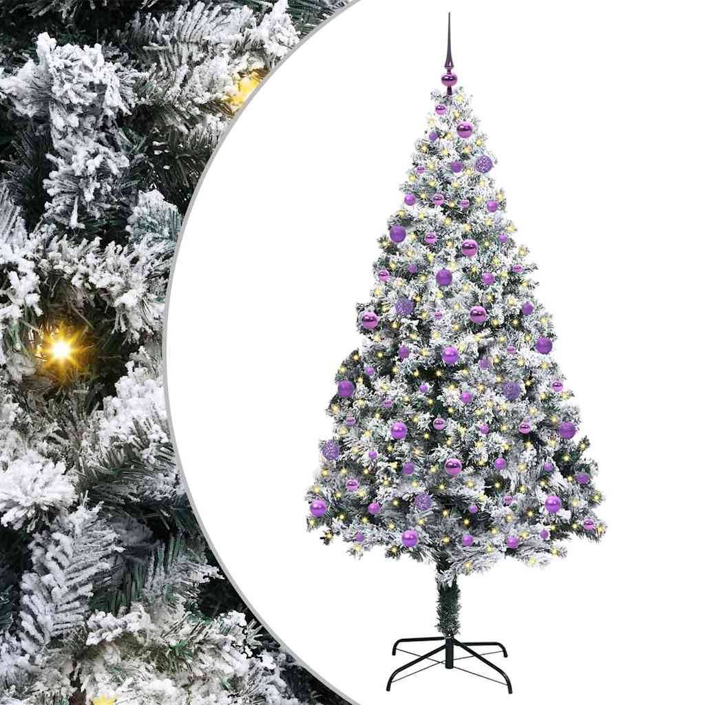 Vidaxl - Sapin de Noël artificiel Blanc 210 cm PVC, Acier et Plastique vidaXL 3396977 - Image 2
